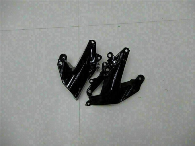 Glänzendes Schwarz Grün 2009-2012 Kawasaki ZX6R Motorrad Verkleidung