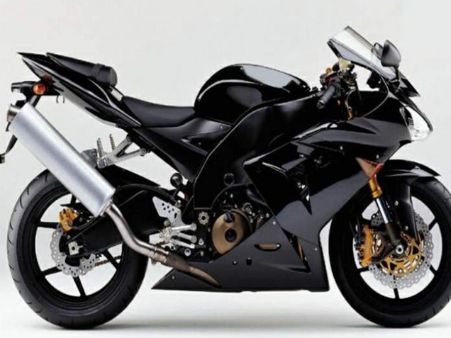 Glänzendes Schwarz Matt Schwarz 2004-2005 Kawasaki ZX10R Motorrad Verkleidung