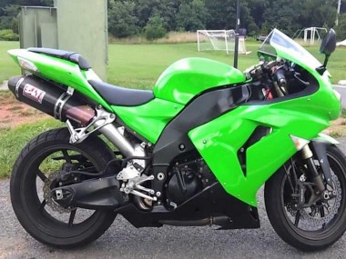 Grün Matt Schwarz 2006-2007 Kawasaki ZX10R Motorrad Verkleidung Kit