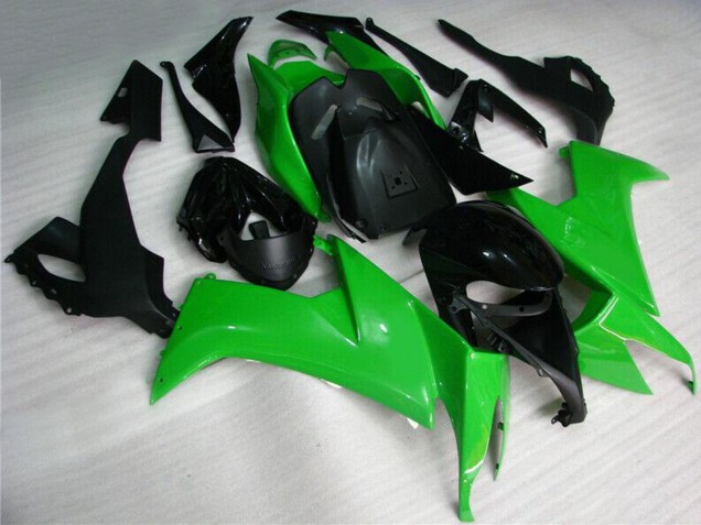 Grün Schwarz 2008-2010 Kawasaki ZX10R Motorrad Verkleidung Kit