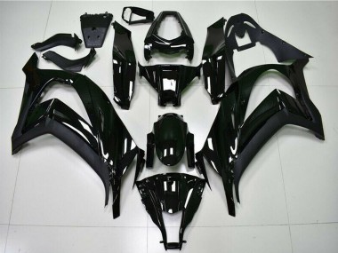 Glänzendes Schwarz 2011-2015 Kawasaki ZX10R Motorrad Verkleidung