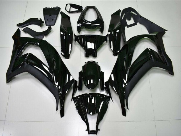 Glänzendes Schwarz 2011-2015 Kawasaki ZX10R Motorrad Verkleidung