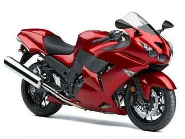 Rot 2006-2011 Kawasaki ZX14R ZZR1400 Motorrad Verkleidung