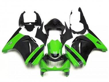 Grün Schwarz 2008-2012 Kawasaki EX250 Motorrad Verkleidung