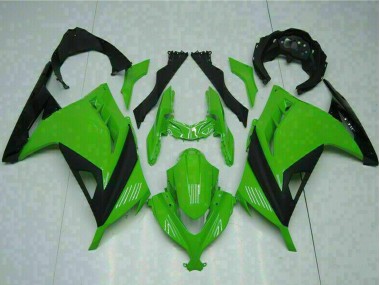 Grün Schwarz 2013-2024 Kawasaki Ninja 300 EX300R Motorrad Verkleidung