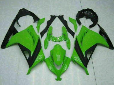 Grün Schwarz 2013-2024 Kawasaki Ninja 300 EX300R Motorrad Verkleidung