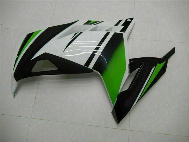 Weiß Grün Schwarz 2013-2024 Kawasaki Ninja 300 EX300R Motorrad Verkleidung