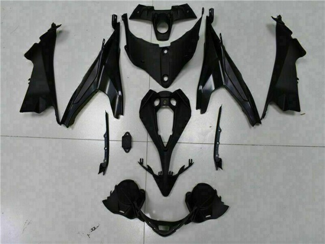 Matt Schwarz Rot Streifen 2009-2011 Kawasaki EX650 Motorrad Verkleidung