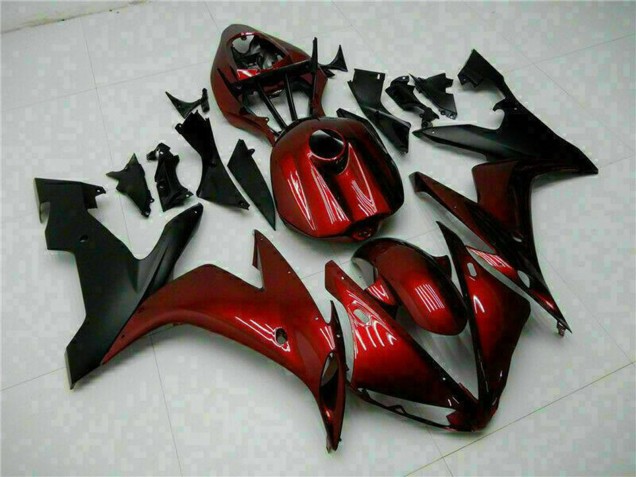 Kastanienbraun Rot Matt Schwarz 2004-2006 Yamaha YZF R1 Motorrad Verkleidung