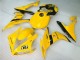 Gelb Glänzendes Schwarz Dunlop 50 2004-2006 Yamaha YZF R1 Motorrad Verkleidung