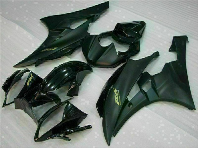 Glänzendes Schwarz Matt Schwarz Gold Aufkleber 2006-2007 Yamaha YZF R6 Motorrad Verkleidung