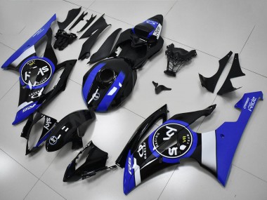 Weiß Blau Glänzendes Schwarz 2008-2016 Yamaha YZF R6 Motorrad Verkleidung