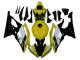 Gelb Weiß Glänzendes Schwarz 2008-2016 Yamaha YZF R6 Motorrad Verkleidung