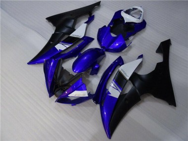 Weiß Blau Matt Schwarz 2008-2016 Yamaha YZF R6 Motorrad Verkleidung