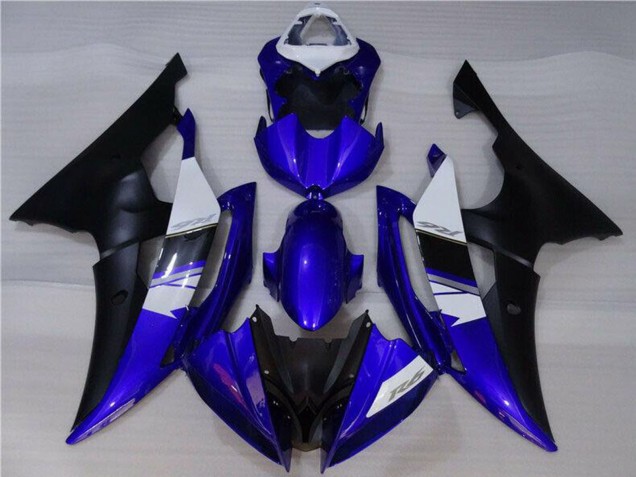 Weiß Blau Matt Schwarz 2008-2016 Yamaha YZF R6 Motorrad Verkleidung