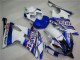Weiß Blau Rot Sterilgarda Volvo Fimer Yamalube 2008-2016 Yamaha YZF R6 Motorrad Verkleidung