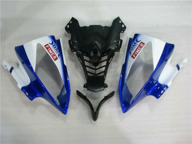 Weiß Blau Rot Sterilgarda Volvo Fimer Yamalube 2008-2016 Yamaha YZF R6 Motorrad Verkleidung