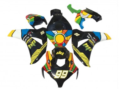 Honda CBR1000RR Motorrad Verkleidung 2008-2011 - Blau Gelb Grun Rot Schwarz Farbrad 99