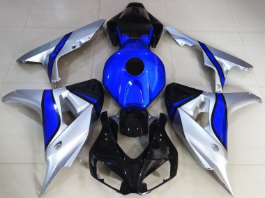 Honda CBR1000RR Motorrad Verkleidung 2006-2007 - Silber Blau Glanzendes Schwarz