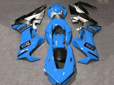 Honda CBR1000RR Motorrad Verkleidung 2017-2023 - Blau Weiss Silber Glanzendes Schwarz DSI