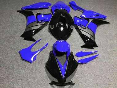 Honda CBR1000RR Motorrad Verkleidung 2012-2016 - Blau Grau Glanzendes Schwarz