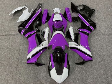 Honda CBR1000RR Motorrad Verkleidung 2017-2023 - Weiss Lila Glanzendes Schwarz
