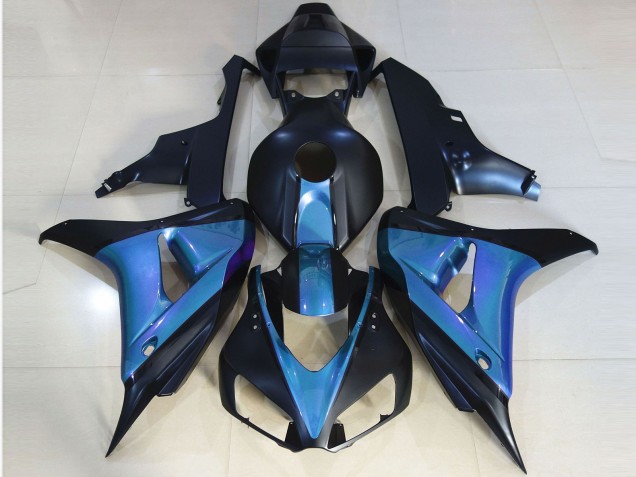Honda CBR1000RR Motorrad Verkleidung 2006-2007 - Hellblau Matt Dunkel Blau