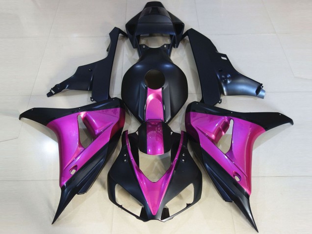 Honda CBR1000RR Motorrad Verkleidung 2006-2007 - Rosa Matt Dunkel Blau