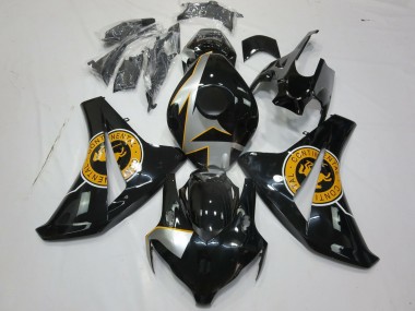 Honda CBR1000RR Motorrad Verkleidung 2008-2011 - Silber Grau Orange Glanzendes Schwarz