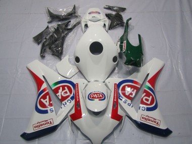 Honda CBR1000RR Motorrad Verkleidung 2008-2011 - Weiss Rot Blau Pata Castrol Tonello