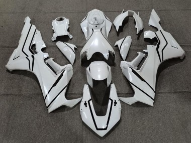 Honda CBR1000RR Motorrad Verkleidung 2017-2023 - Perl Weiss Schwarz Linie
