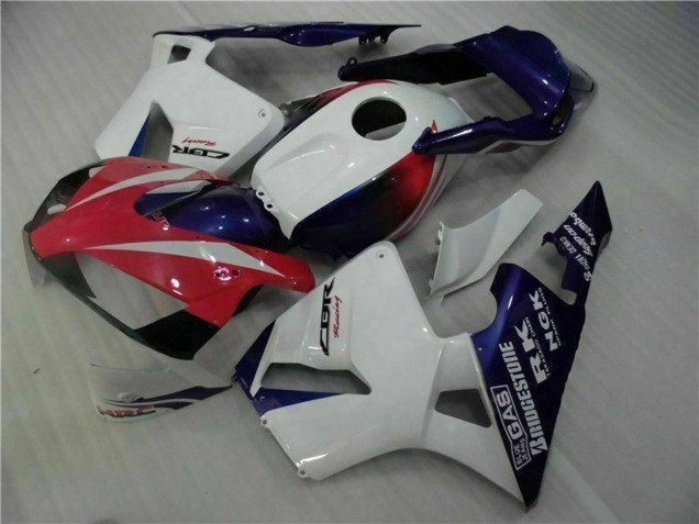 Weiß Rot Blau 2003-2004 Honda CBR600RR Motorrad Verkleidung