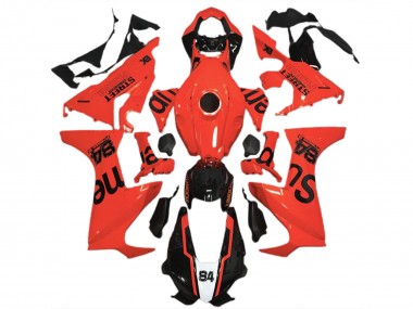 Honda CBR1000RR Motorrad Verkleidung 2017-2023 - Rot Glanzendes Schwarz Street Flava