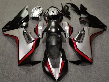 Honda CBR1000RR Motorrad Verkleidung 2017-2023 - Silber Rot Glanzendes Schwarz