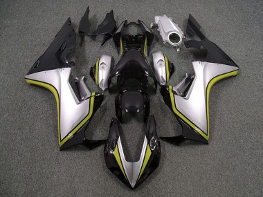 Honda CBR1000RR Motorrad Verkleidung 2017-2023 - Silber Gelb Glanzendes Schwarz