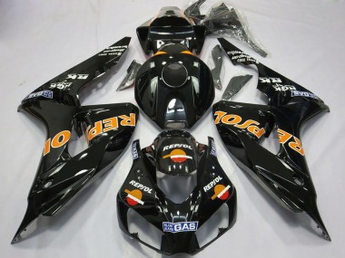 Honda CBR1000RR Motorrad Verkleidung 2006-2007 - Glanzendes Orange Repsol