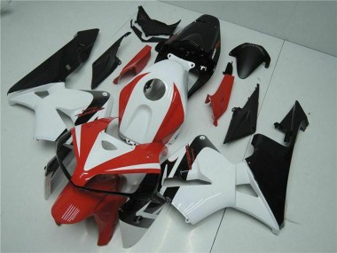 Weiß Rot Schwarz 2005-2006 Honda CBR600RR Motorrad Verkleidung Kit