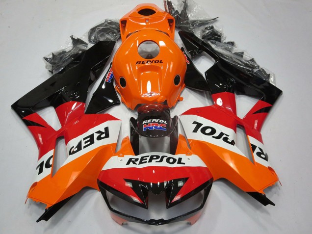 Orange Weiß Rot Glänzendes Schwarz Repsol 2013-2026 Honda CBR600RR Motorrad Verkleidung