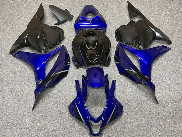Honda CBR600RR Motorrad Verkleidung 2009-2012 - Blau Glanzendes Schwarz OEM Stil