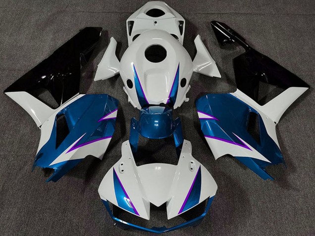 Weiß Blau Glänzendes Schwarz 2013-2026 Honda CBR600RR Motorrad Verkleidung