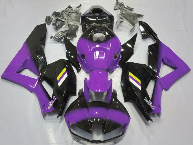 Lila Glänzendes Schwarz Weiß Gelb 2013-2026 Honda CBR600RR Motorrad Verkleidung