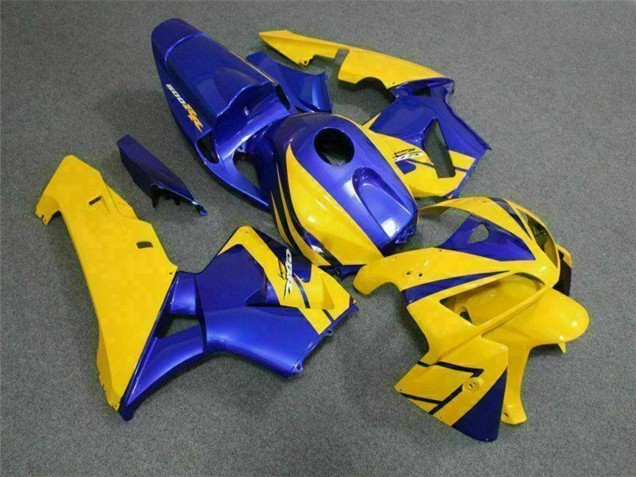 Gelb Blau 2005-2006 Honda CBR600RR Motorrad Verkleidung