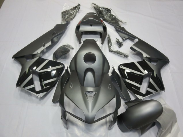 Honda CBR600RR Motorrad Verkleidung 2005-2006 - Matt Grau Schwarz
