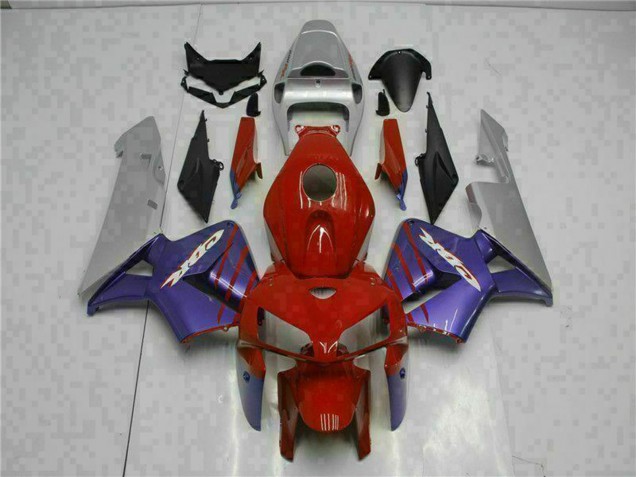 Rot Lila Grau 2005-2006 Honda CBR600RR Motorrad Verkleidung