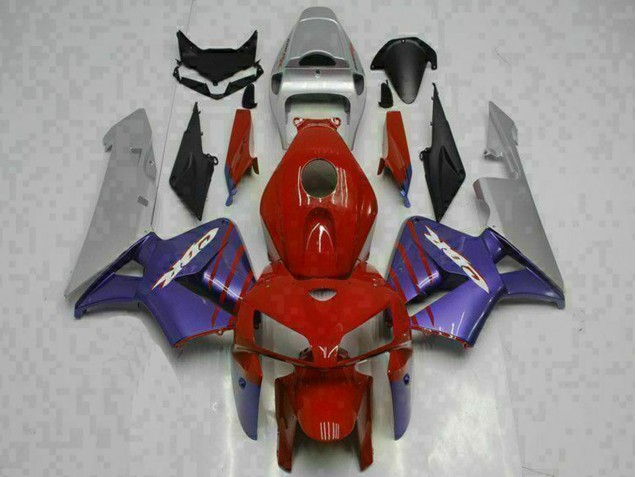 Rot Lila Grau 2005-2006 Honda CBR600RR Motorrad Verkleidung