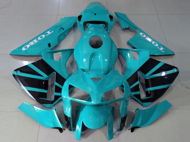 Honda CBR600RR Motorrad Verkleidung 2005-2006 - Blau Grun OEM Stil