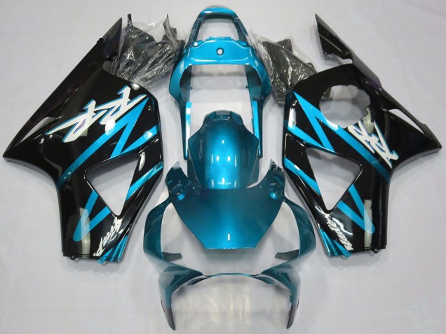 Honda CBR954RR Motorrad Verkleidung 2002-2003 - Hellblau Glanzendes Schwarz