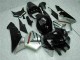 Glänzendes Schwarz Silber 2005-2006 Honda CBR600RR Motorrad Verkleidung