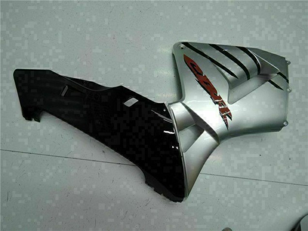 Glänzendes Schwarz Silber 2005-2006 Honda CBR600RR Motorrad Verkleidung