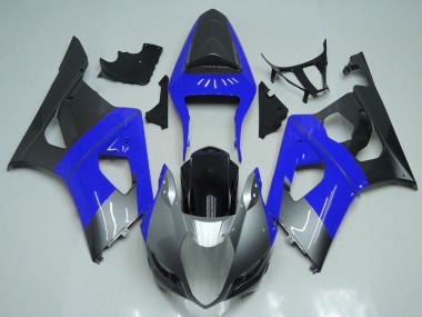 Suzuki GSXR 1000 Motorrad Verkleidung 2003-2004 - Blau Silber Schwarz